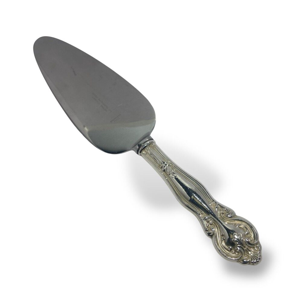 Vintage Frank M Whiting Sterling Handle Pie Cake Server Sheffield Blade 10”